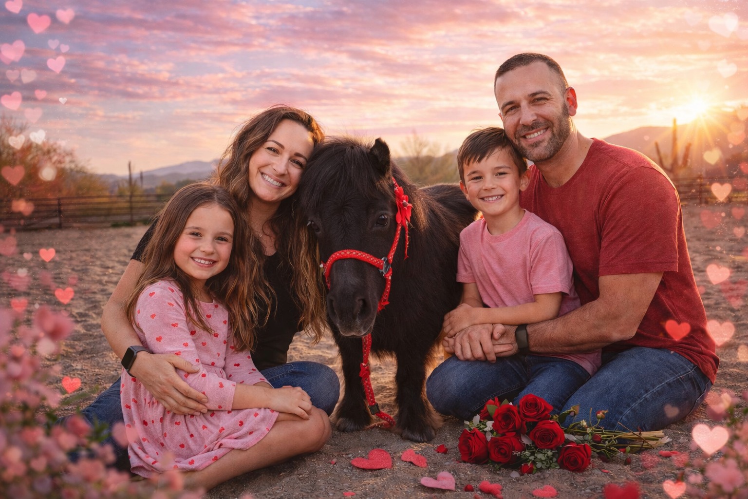 ❤️ Valentine’s Day Mini Shoot at Heartprints
Join us at Heartprints Equine Assisted Coachingfor a one-of-a-kind, Valentine’s Day Mini Photo Shoot set against the beauty of our horses and desert landscape. Whether you’re celebrating romantic love, friendship, family, or self-love, this experience is about capturing authentic connection.
💕 Perfect For:
* Couples
* Best friends
* Families
* Parent & child
* Individuals wanting a meaningful Valentine’s keepsake
Event Details:
Sessions can be scheduled Friday-Sunday January 23-25, January 30-February 1
Location: 41910 N 54th St. Cave Creek, AZ 85331
Session Length: 25-minute mini sessions
💙 Includes:
* 25-minute guided mini session
* Use of our equines if desired
* 5 professional edited digital images
* A meaningful, heart-centered experience
Investment: $100 per session
(Limited spots available)
✨ Reserve Your Spot:
📧 info@heartprintsequine.com
🌐 heartprintsequine.com
📞 480-409-4555
Follow us:
Instagram: @heartprintsequine
Facebook: Heartprints Equine Assisted Coaching