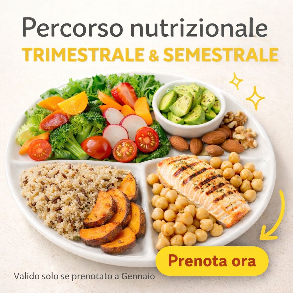 ‼️Promo Gennaio 2026 ‼️n. 2 Percorsi Nutrizionali: Percorso Trimestrale (1° visita + 3 controlli) - Percorso semestrale ( 1° visita + 6 controlli)
Vuoi iniziare un percorso nutrizionale ma hai paura di non riuscire a essere costante? Non c’è problema, ho pensato a questa proposta che può garantirti più continuità!
✨Se desideri migliorare il tuo stile di vita, raggiungere un peso equilibrato o semplicemente adottare abitudini alimentari più sane.
✅I programmi si articolano così:
✨Percorso Trimestrale: 1° visita nutrizionale + 3 visite di controllo. Ideale per chi NON ha una patologia diagnosticata ed ha necessità di un aiuto strutturato per acquisire consapevolezza e raggiungere il proprio benessere.
✨Percorso semestrale: 1° visita nutrizionale + 6 visite di controllo. Ideato per chi ha necessità di intraprendere un percorso nutrizionale strutturato e raggiungere il proprio obiettivo senza intoppi.
La lunghezza del percorso nutrizionale varia da persona a persona e può capitare che lungo il percorso la motivazione cali un po’. La continuità del percorso e il confronto con me che ti seguo è essenziale per migliorare stabilmente le abitudini e mantenere i risultati raggiunti.
👉Mantenere la Motivazione: Evita di arrenderti alla prima difficoltà. Con il supporto costante e una strategia ben definita ti aiuterò a rimanere focalizzato sui tuoi obiettivi.
👉Supporto Continuo: La mia guida costante sarà la chiave per mantenere la rotta e assicurare progressi mese dopo mese.
Per ognuna delle soluzioni che sceglierai il prezzo risulta sempre vantaggioso rispetto all’acquisto della consulenza singola.
Per Info e prenotazioni scrivimi o contattami al: 351 6613903
#nutrizione #nutrizionesana #coaching #dieta #dietamediterranea #healthy #lifestile #diet #percorso #informa