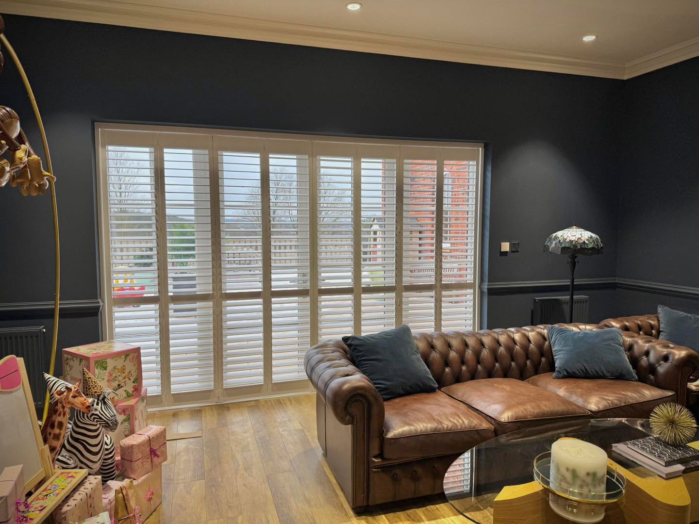 Tracked Shutters installed this week for a returning customer.
Ideal for large doors and openings, Tracked Shutters allow you to cover even the largest patio doors, giving you the option to continue the Shutter look throughout your home.
Give us a call or drop us a message for a free quote.
