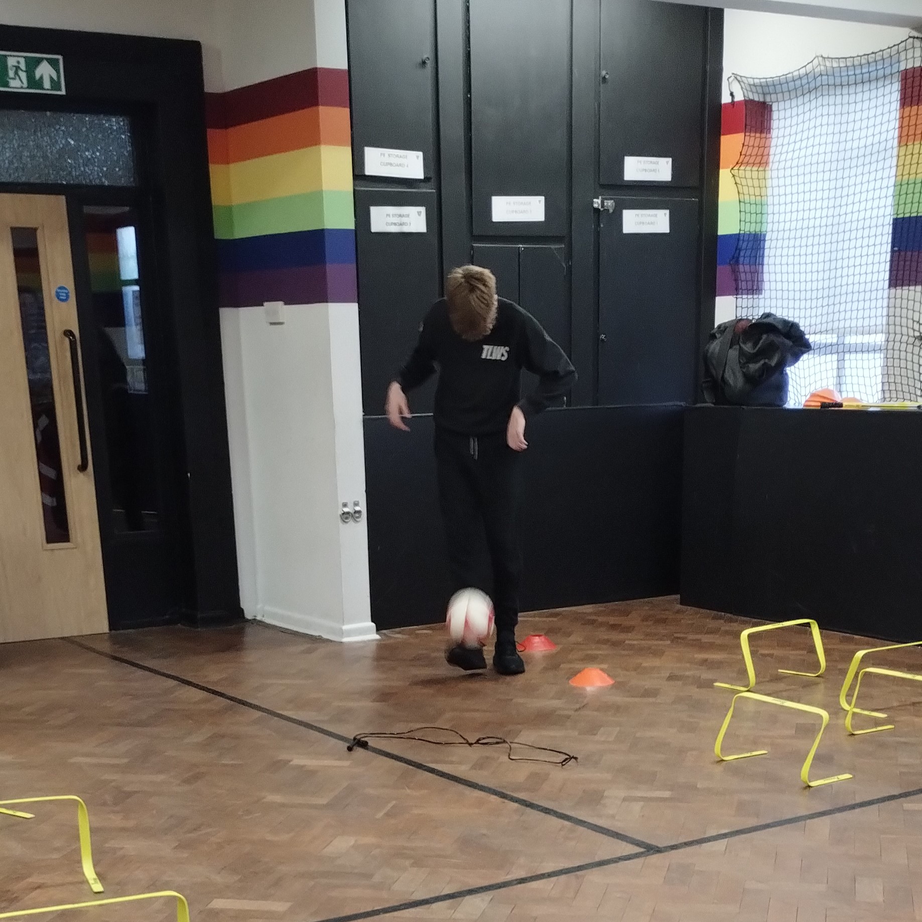 Today’s PE lesson combined physical activity with ingenuity as our Year 8 students worked collaboratively to design and build their own fitness circuits. Once complete, they took on the role of leaders - teaching one another how to follow each circuit and encouraging their peers along the way.
The session was a great example of our school values in action: ambition as students challenged themselves, resilience as they adapted and refined their ideas, and community through teamwork, communication, and mutual support.
It also reflected key British values, including cooperation, respect for others, and individual responsibility.
Well done to Year 8 for their fantastic effort and positive attitude throughout the lesson.