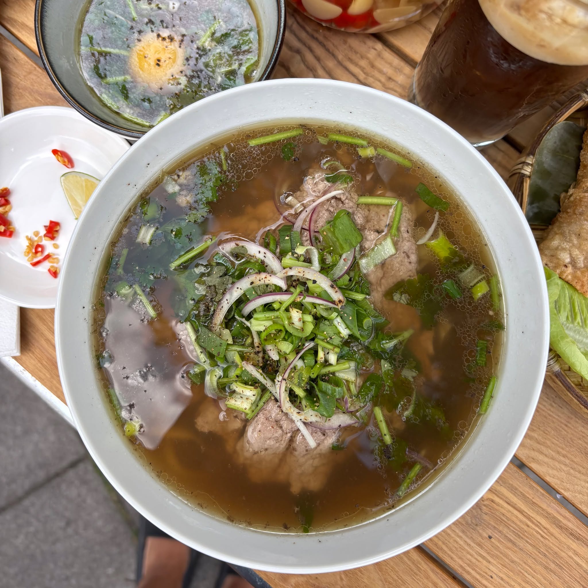 It's Sunday pho-nday people! Come on down and grab a bowl of our 12 hour beef bone broth Hanoi style pho to chase away those Sunday scaries. We'll be open from 12-3pm, hurry before it's gone! 🍜✨