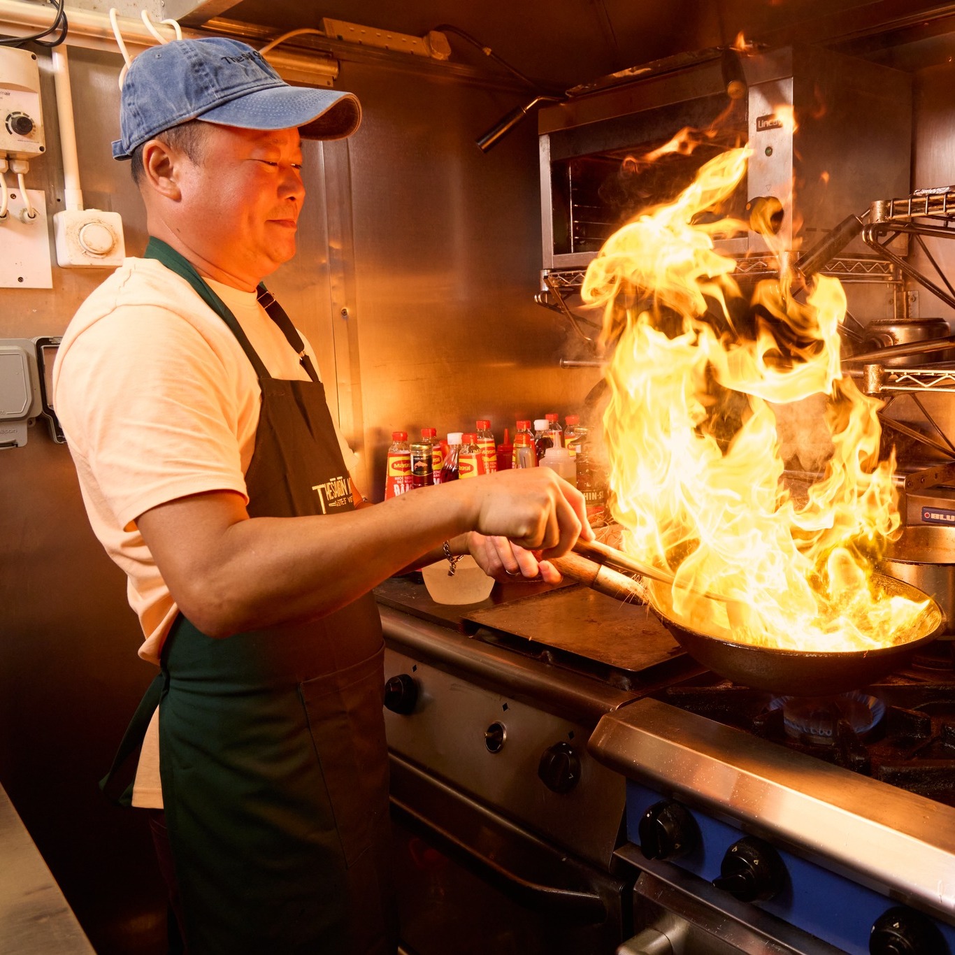 It's never a dull moment in our kitchen! We're open from 6-11pm today, come and join us for dinner if you didn't manage to get the food shop in over the weekend 😉