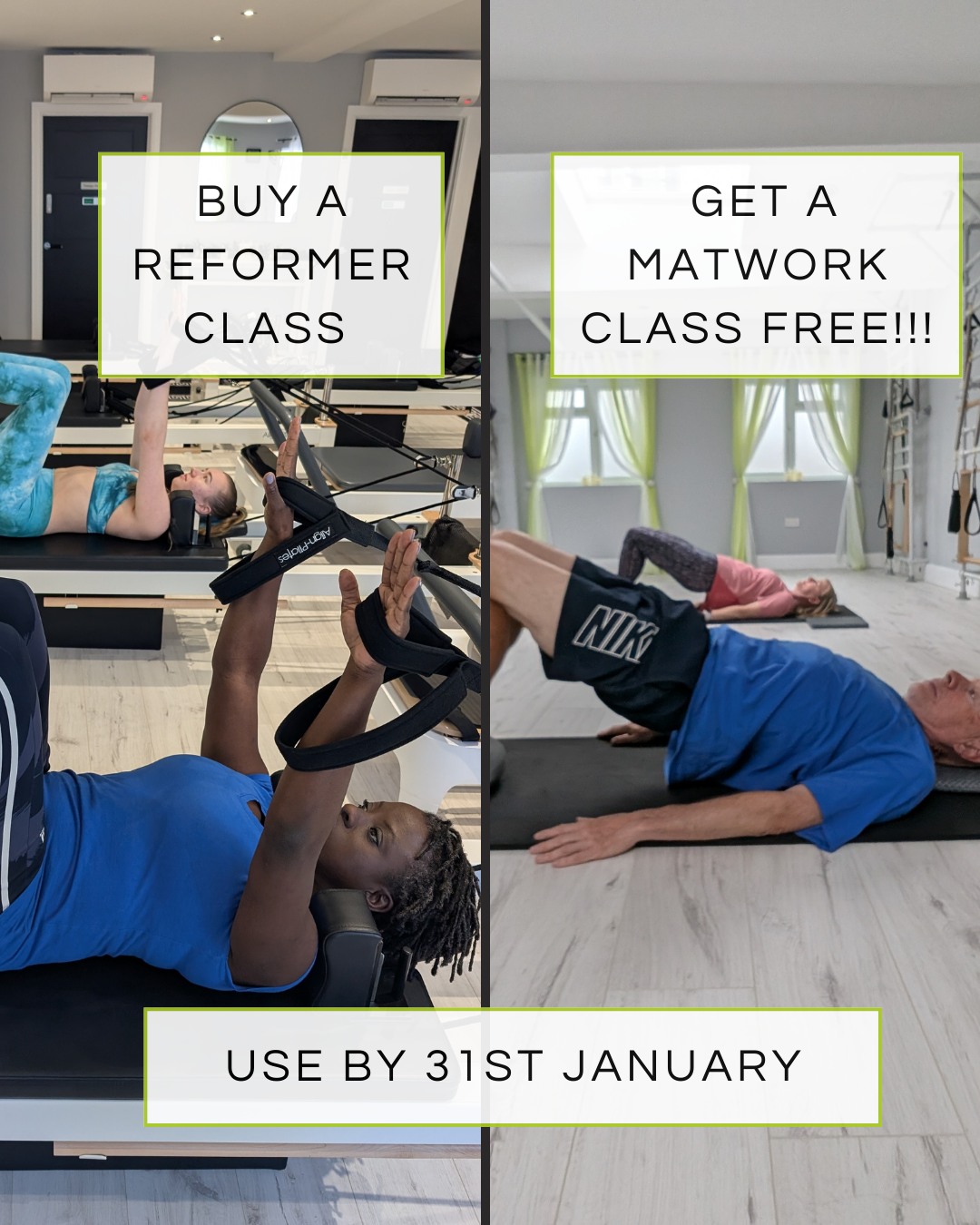 Purchase a single Pilates Reformer class and get a Matwork Studio class for FREE including Tower classes, Weights classes, Mat Pilates with Equipment classes ... and more!
Both classes to be taken in January. Book via our website and enjoy!
#pilatesforbackpain #gentlepilates #beginnerpilates #reformerpilatesstudio #pilatesnearme #smallgrouppilates