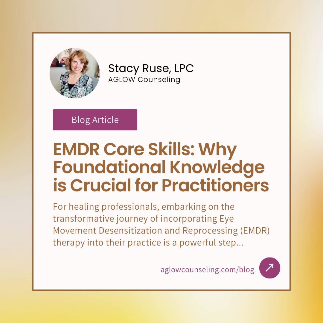 EMDR therapy is a beautiful blend of ancient wisdom and modern neuroscience. 🧠🌿
For healing professionals, incorporating EMDR is a powerful step toward facilitating deep and lasting change. However, true efficacy isn't just about following a protocol—it's about embodying a holistic approach.
In our recent blog, "EMDR Core Skills: Why Foundational Knowledge is Crucial for Practitioners," we explore why mastering the basics is the key to guiding clients toward true healing.
Read more at the link in our bio.
#AglowCounseling #EMDRTherapy #TraumaRecovery #ClinicalExcellence #Neuroscience #TherapistBlog