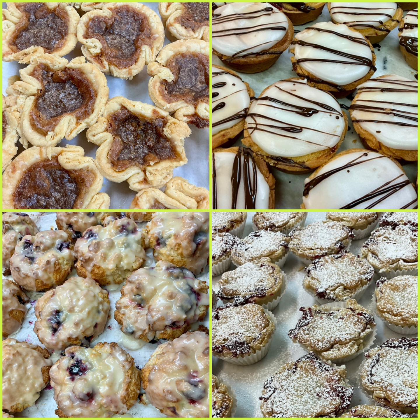 Took a bit but that’s a wrap! We are officially on holidays until mid February! Chat Noir Books is all stocked up this morning and we stopped at Yves' Prime Cut Meats with some bake yourself meat pies and fruit pies.
Chicken, Beef and Tourtieres
Apple, Raspberry, Wild Blueberry, Cherry and Strawberry Rhubarb.