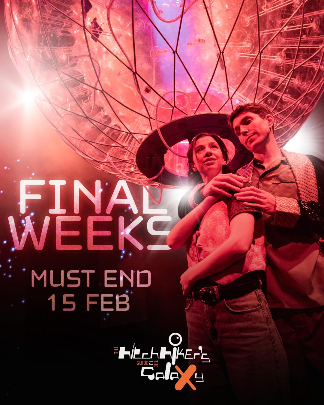 People of Earth - this is a warning: you have until 15th Feb to catch The Hitchhiker's Guide to the Galaxy Live!
🎟️ hitchhikerslive.com