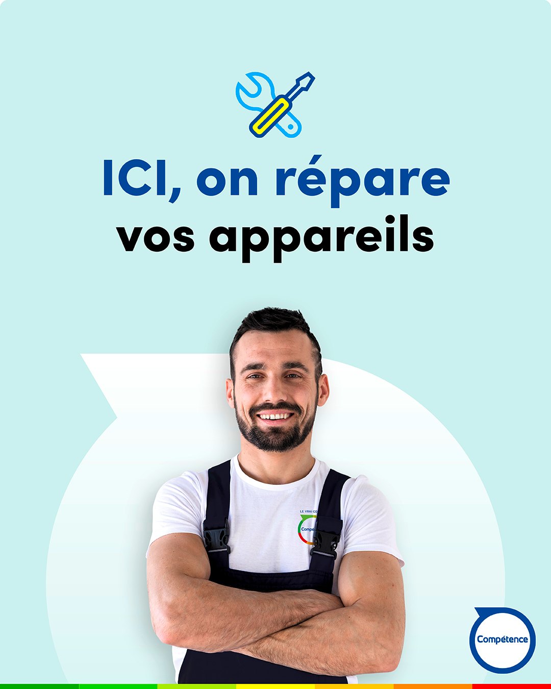 🔧 Chez Compétence , on répare vos appareils.
Parce qu’une panne ne doit pas forcément rimer avec remplacement, Compétence vous accompagne avec un service de réparation fiable et professionnel.
✔️ Un diagnostic personnalisé, adapté à votre appareil
✔️ Une prestation de qualité au juste prix, en toute transparence
Un service de proximité, pensé pour prolonger la vie de vos appareils en vous apportant une solution efficace.
#MagasinsCompétence #ServiceRéparation #Expertise #Proximité #SavoirFaire #Confiance