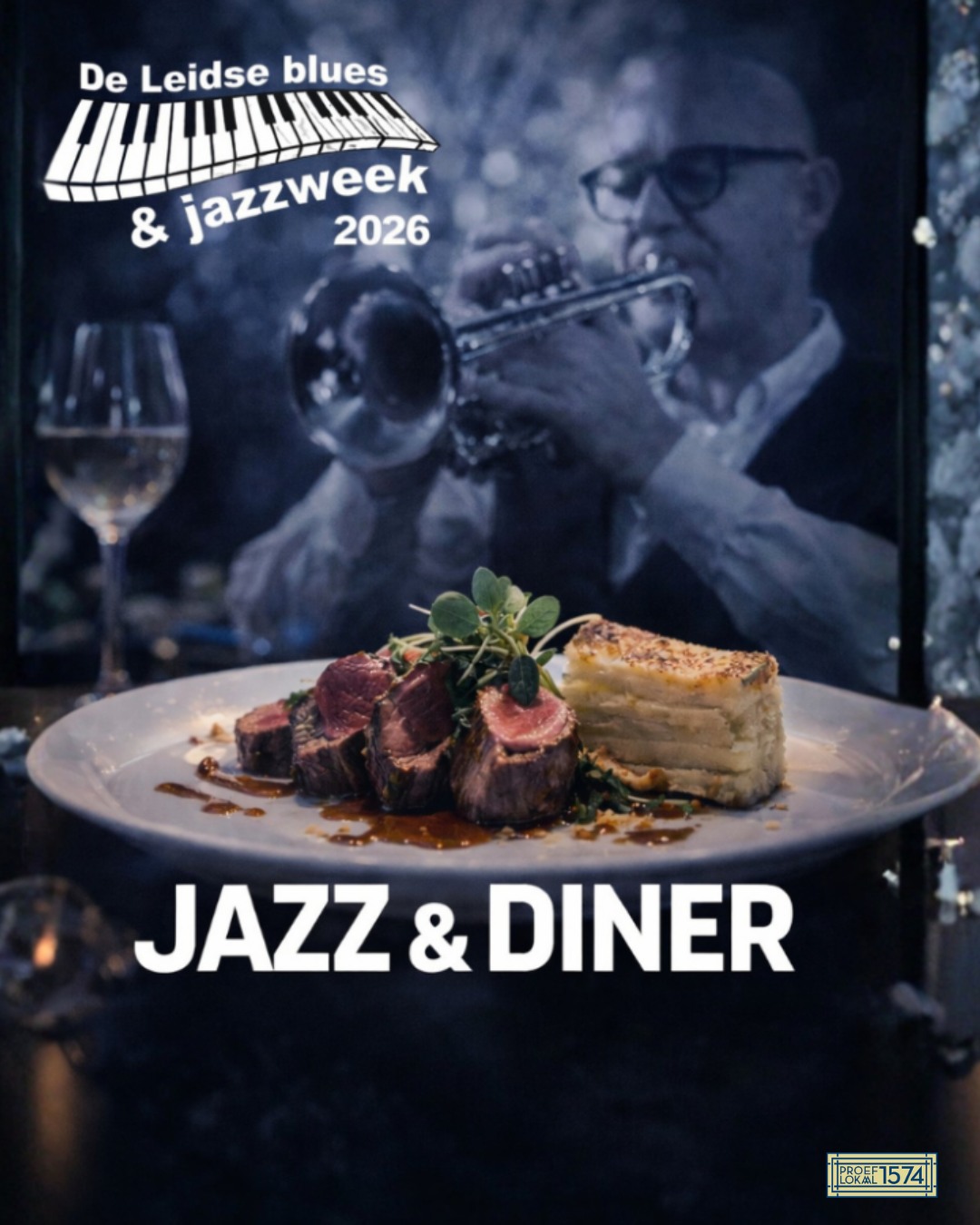 Jazz, diner en een avond die je bijblijft 🎷🍷
Tijdens Jazzweek Leiden serveren we op woensdag 21 januari én zondag 25 januari een speciaal Jazz & Diner in onze wijnkamer.
Een verfijnd 4-gangen menu, begeleid door live jazz in een warme, intieme setting geen concert, maar muziek die het diner perfect draagt.
Even onthaasten, goed eten, mooie wijnen en live muziek op de achtergrond.
✨ Er zijn nog plekken beschikbaar, reserveer op tijd en beleef Jazzweek bij Proeflokaal 1574 op z’n mooist.