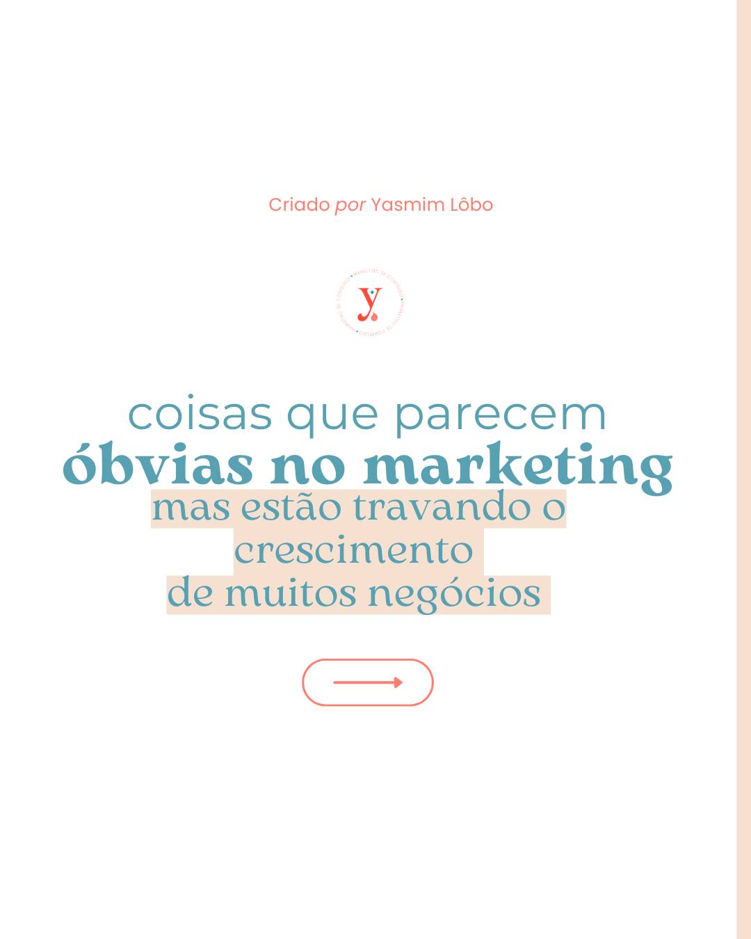Muita coisa no marketing parece óbvia.
Mas, na prática, é justamente o “óbvio” que mais falta.
Vejo negócios produzindo conteúdo todos os dias,
mas sem clareza do que estão construindo com isso.
Quando não existe direção,
o conteúdo vira só movimento, não estratégia.
E estratégia não é postar mais.
É saber o que dizer, para quem, com qual objetivo.
Se você sente que faz muito,
mas o resultado não acompanha,
talvez o problema não seja esforço.
Talvez seja falta de clareza.
Comenta CLAREZA ou me chama no direct.
#Marketing #marketingdigital #marketingagency #marketingstrategy #marketingdeconteudo #marketingestrategico #marketingdecontenidos #estrategiadeconteudo #estrategiadeconteudodigital #posicionamentodigital #PosicionamentoDeMarca #posicionamentoprofissional #Empreendedorismo #socialmedia #socialmediastrategy #socialmediamarketing #socialmediagrowth #socialmediaexpert