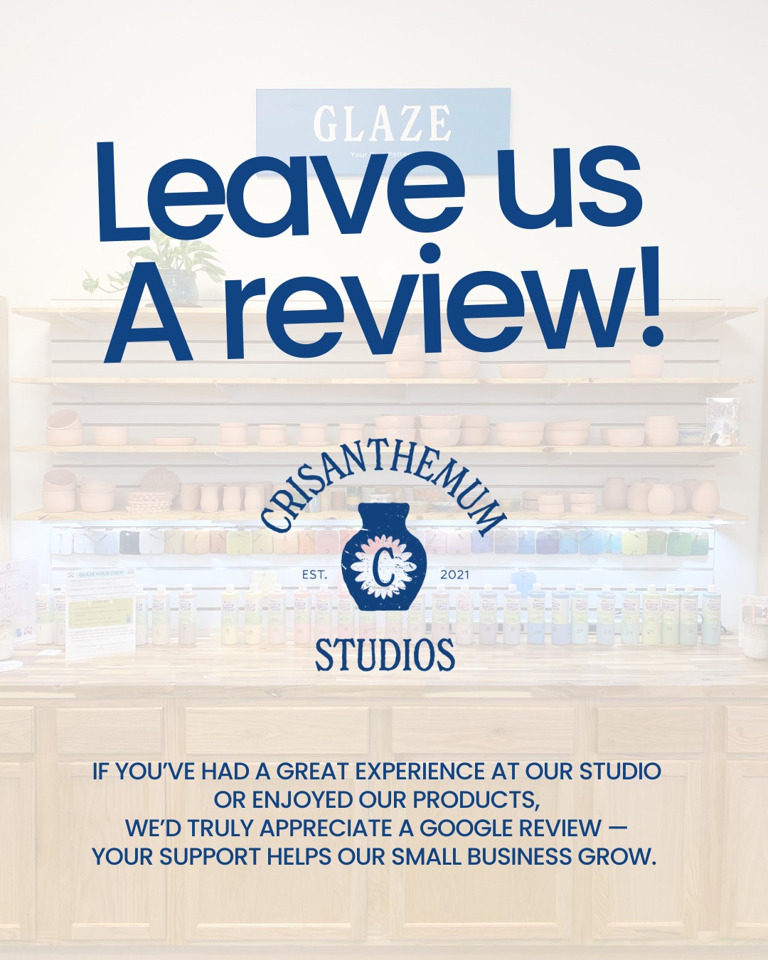 If you’ve loved your time with us, we’d appreciate a quick Google review so much — it’s fast, easy, and helps our studio gain more visibility! 🪴🌀✨ You can leave one by clicking the link here: https://share.google/TaywrSy0BcBrBayLi
Our team thanks you.💜
#SupportSmall