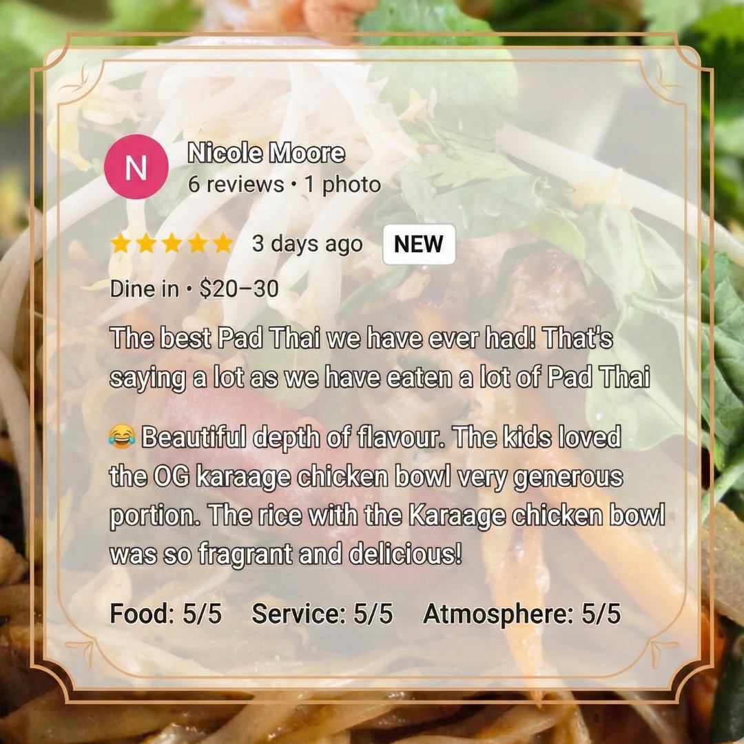 When our guests say it’s the "best Pad Thai they’ve ever had," we can’t help but smile. 💙 Chef Henry has the flavours locked down, it's been one our most popular summer dishes!
If you haven’t tried our signature depth of flavor yet, what are you waiting for? See you at Blue Ginger for dinner! 🥢#blueginger #dinner #padthai