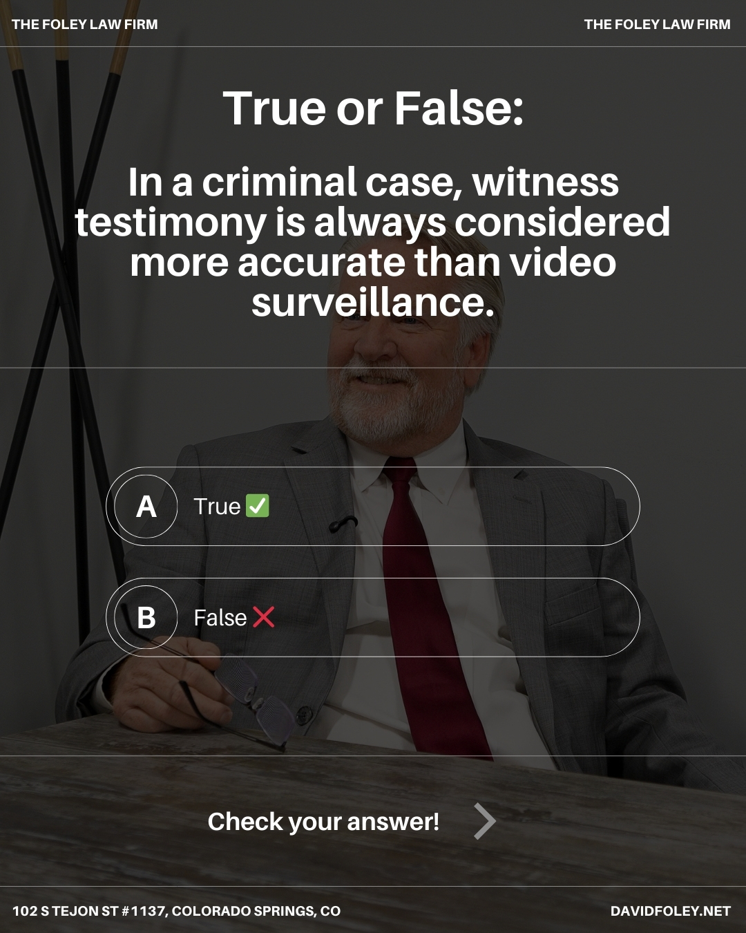 Witness accounts are subjective and can be embellished. To find the truth, we need objective evidence like surveillance to back it up. 📹
What do you think? Let’s hear your thoughts in the comments!
#thefoleylawfirm #witnesstestimony #trueorfalselashes #criminaldefense #attorney #defenseattorney #lawyer