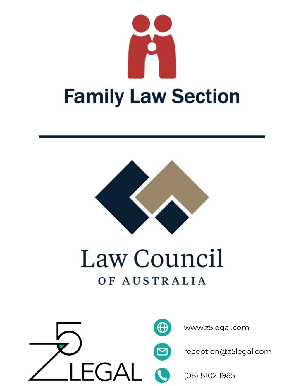 Z5 Legal is now a member of the Law Council of Australia – Family Law Section. We are looking forward to engaging with the Section.