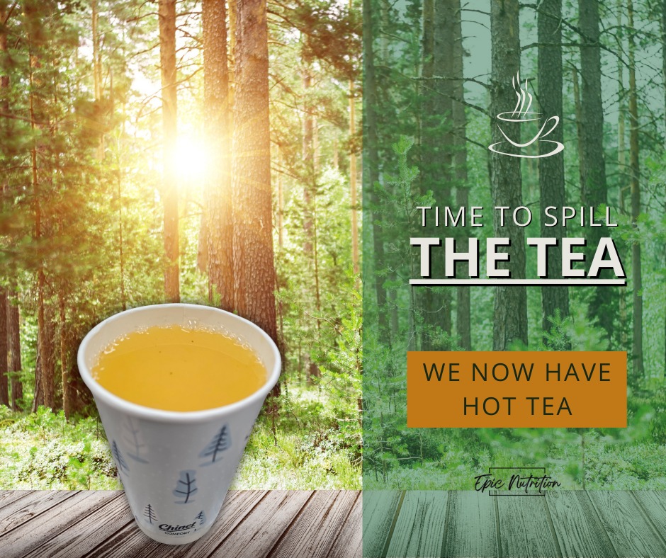 HOT TEA is officially here ☕🔥
You asked… we delivered. Your favorite teas are now available HOT — perfect for cozy winter vibes.
PLUS, say hello to Russian Tea 🧡 a bold, citrusy, spiced blend with hints of cinnamon and cloves.
Swing by, sip something warm, and keep it Epic 💥
#AcaiBowlLove #EpicFam #northland #acaibowl #tea #protein #esko #EpicNutrition #cloquet #shake #hermantown #epicnutritioncloquet #cleanenergy #lotus #duluth