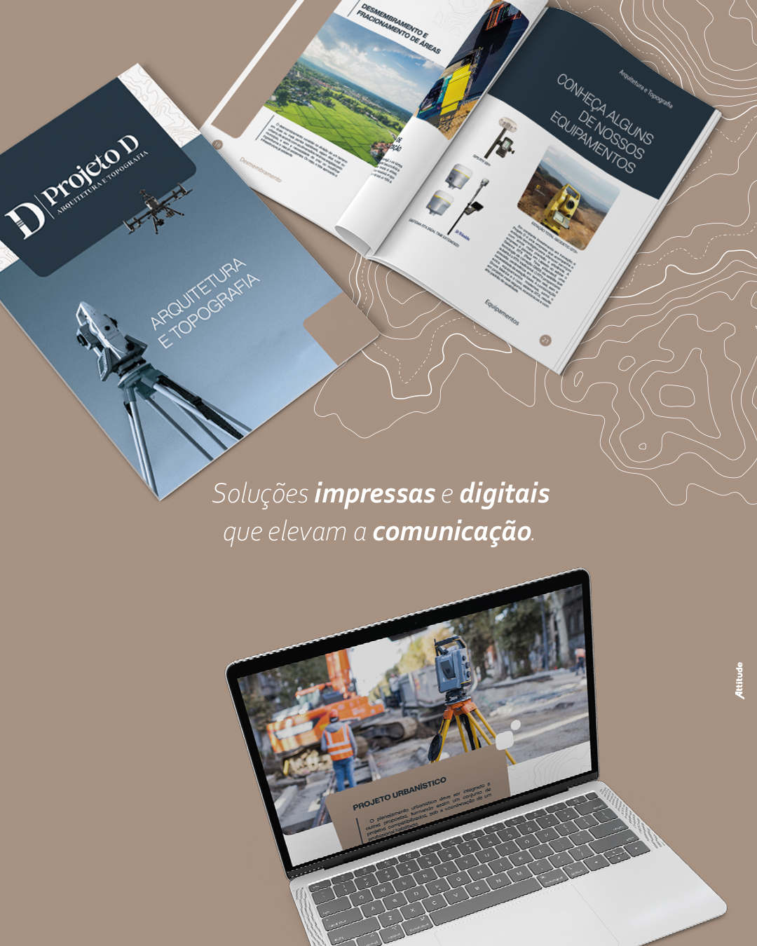 Desenvolver um folder é muito mais do que criar um material visual. É organizar informações, reforçar a identidade e transformar o conteúdo em uma experiência clara e profissional. Para a empresa Projeto D, criamos uma solução completa, com versões para impressão e uso digital, garantindo versatilidade e consistência em todos os pontos de contato da marca.
Na Attitude, esse tipo de projeto reafirma nossa experiência no desenvolvimento de materiais impressos e digitais que fortalecem a presença das marcas e ampliam seu impacto.
Se a sua empresa busca materiais que unam estética, estratégia e funcionalidade, conte conosco!
📞 Telefone e WhatsApp: (51) 3710-2820