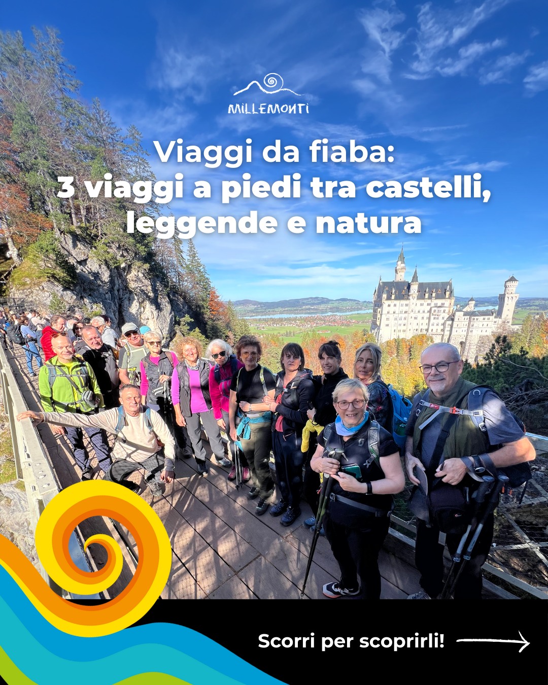 ✨ Quanto è affascinante entrare in contatto con la storia attraverso i luoghi che l’hanno plasmata?
🏰 Castelli, fortezze e antichi manieri che custodiscono secoli di storie, leggende e architetture straordinarie, inseriti in paesaggi di rara bellezza 🌄🍃
Per questo abbiamo selezionato tre destinazioni imperdibili:👇
🏔️ #VALVENOSTA con i suoi castelli alpini immersi nella natura
🏴 #SCOZIA tra le maestose Highlands e i forti medievali
🇩🇪 #BAVIERA dei suoi celebri palazzi fiabeschi
👉🏼 Scoprili tutti su www.millemonti.it!
#millemonti #outdoors #trekking #viaggiare #viaggi #viaggio #vacanza #vacanze #viaggiotrekking #vacanzedigruppo #viaggiodigruppo
@sportlandweb_ @kayland_official @rockexperienceofficial @guidealpinelombardia @guidealpine_italiane