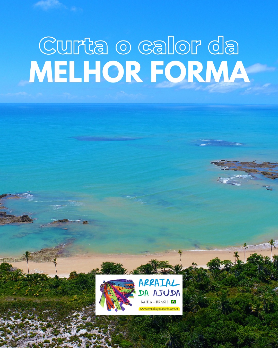🌞 Calor combina com mar azul, sombra de coqueiro e uma vibe que renova a alma!
Curta o verão da melhor forma: em Arraial d’Ajuda, o paraíso do litoral sul da Bahia.
Aqui, cada paisagem é um convite pra relaxar, se encantar e viver momentos inesquecíveis 💙🌴
Se você ainda está decidindo seu próximo destino... essa é a sua resposta!
Vem pra Arraial!
🎟️ Reserve agora e garanta dias incríveis sob o sol da Bahia!
#ArraialDAjuda #BahiaTeEspera #FériasNaPraia #DestinoDosSonhos #PraiasDoBrasil #LitoralSulDaBahia #TurismoBahia #Verão2026 #SolENatureza #ViajeMais #VemPraBahia #ArraialMagic #RoteirosDoBrasil #DescubraArraial #MarCristalino #calorcomestilo