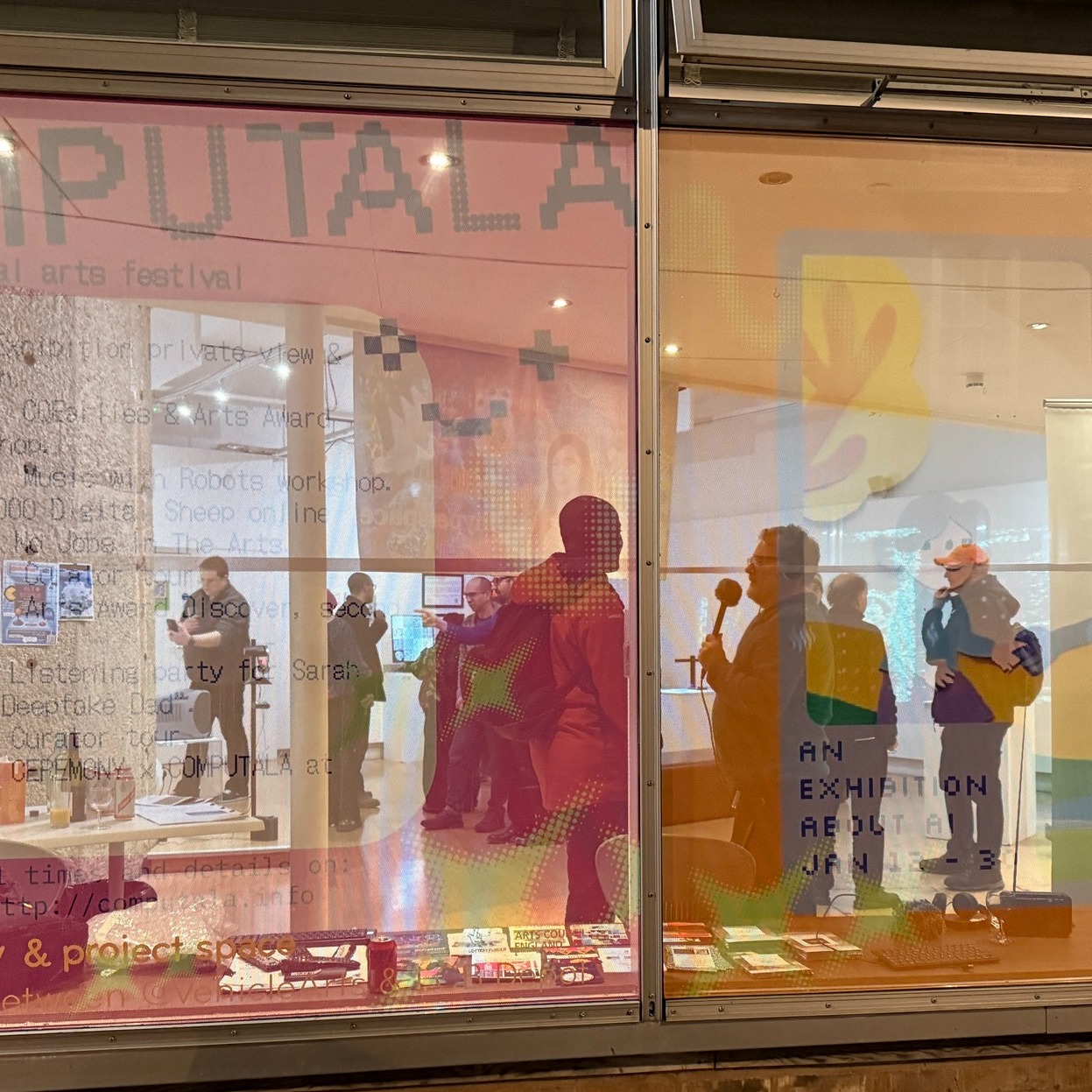 During our COMPUTALA festival launch/Robots for a Safer World private view, Rob from Radio Lear came down and talked to some of the exhibiting artists - visit @radiolearuk and have a listen!
Radio Lear is an independent radio station broadcasting from Leicester covering cultural topics and interesting stuff going on in the city (and beyond!)