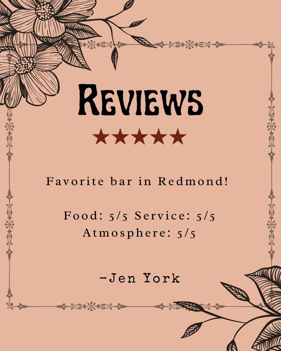 Every other Thursday we will post a review from Google. If we use your review you can come in that Thursday and get customer of the day pricing! Just make sure to show our awesome bartender the post and your ID
We want to hook you up for hooking us up!
So congrats to the lovely Jen York!! Thank you for your awesome review!!
#thetumbleinn #thetumbleinnredmond #thetumbleinnreviews #tumbleinnreviews #DiveBarVibes #localsknow #redmondoregon #RedmondDiveBar #LocalSpot #remondoregon #local #centraloregon #localbusiness #TumbleInnFamily