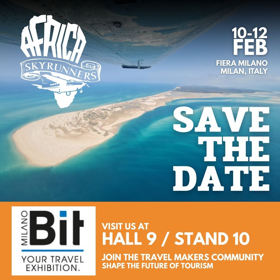 Save the date: 10–12 February 2026 | Fiera Milano, Milan, Italy
Africa Sky Runners > BIT Hall 9 / Stand 10
@bitmilano 2026 brings together travel makers and industry professionals to explore what’s shaping the future of travel—sustainability, technology, experience, and new business models.
Africa Sky Runners will be exhibiting at BIT2026 to showcase our flying safaris in Southern Africa, and how a safari with a dedicated private light-aircraft and Pilot/Host can offer dream holidays; linking destinations efficiently and give an aerial perspective of majestic Africa.
If you’re attending, come visit us at BIT Hall 9 / Stand 10 and let’s talk routes, logistics, and what’s possible by air.
Contact Nicola for bookings during the event: nicola@africaskyrunners.com
#AfricaSkyRunners #AfricanFlyingSafaris #BIT2026 #BITMilano #FieraMilano