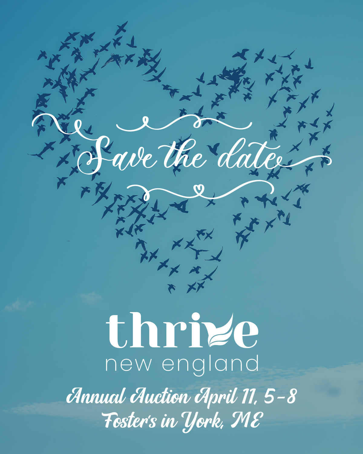 It is not too early to reserve your tickets for this year's annual fundraising auction! If you have gone in the past, you know what an amazing time we have together. Join us for a night of good food, fabulous people, and an incredible cause! The best deal is a table of 8 for only $225! Get your tickets now!
https://www.thrivenewengland.org/event-details/thrives-2026-annual-auction