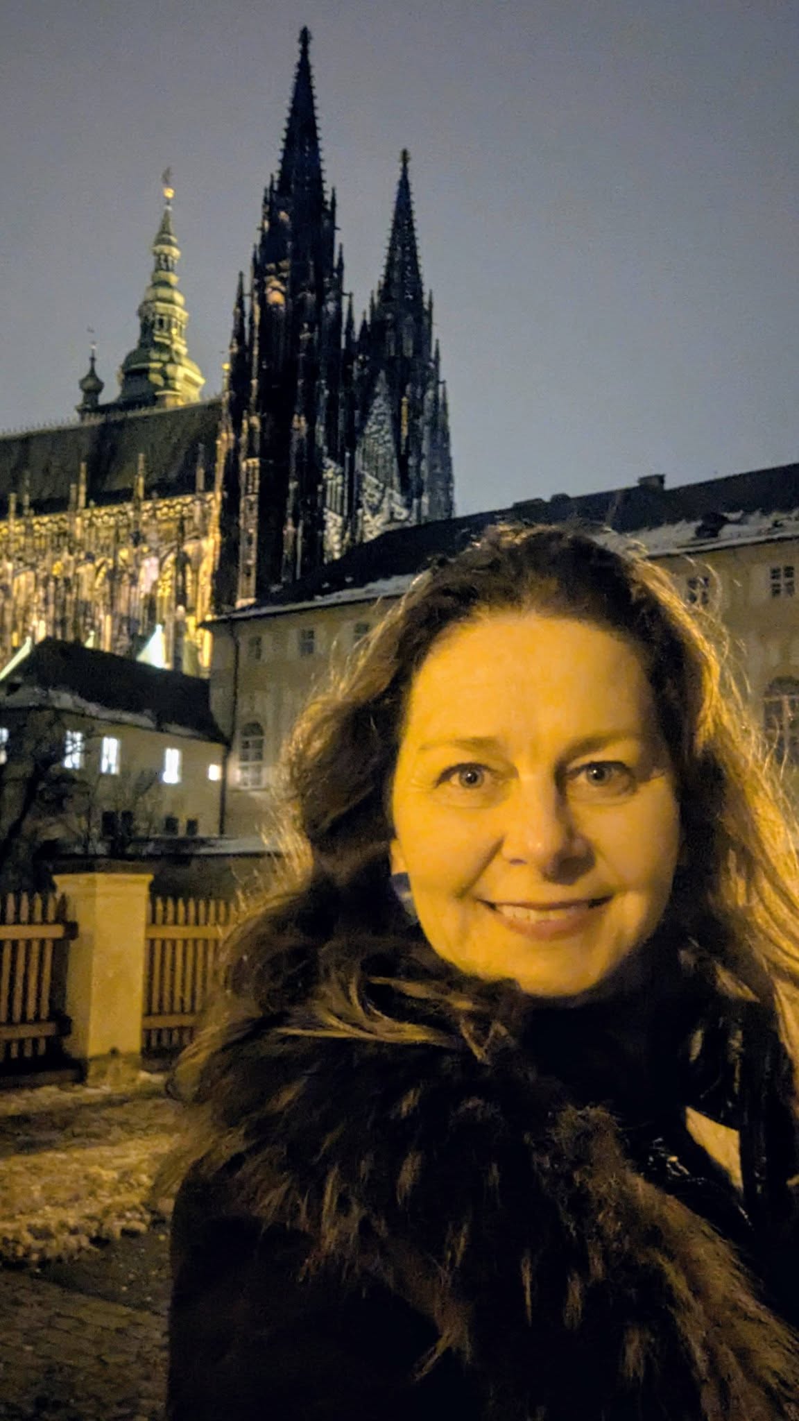 Večerní procházka po Hradčanech pro firemní klientelu z Mladé Boleslavi. Tentokrát mix česky a anglicky.
Zastávka na Novém světě na horké hrušce a yuzzu. Skupině jsem zařídila také privátní vstup do Strahovské knihovny.
Soukromé prohlídky Prahou mohu zařídit i pro vaši rodinu, nebo přátele z ciziny.
Lucie
https://www.fathima.cz/praha-s-pruvodkyni