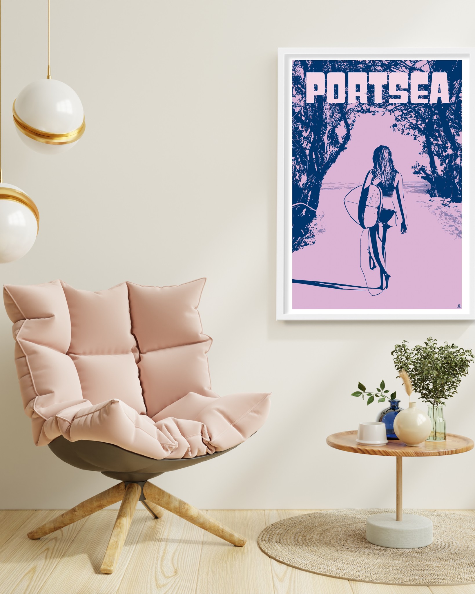 Portsea in pastel tones. Through the tea tree to the waves.