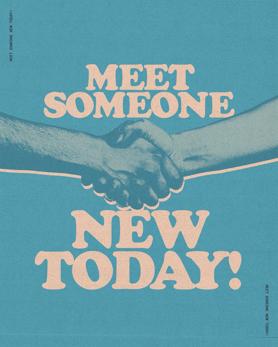 It’s Sunday and we have a challenge for you - meet someone new today! We’ll see you at 10 am!