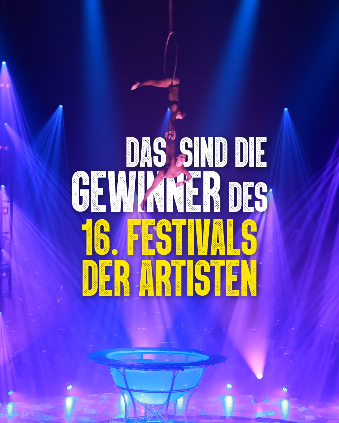 Unsere Gewinner des 16. Festivals der Artisten! 🏆
🥇 Platz 1: @duo.marly
🥈 Platz 2: @the_gerlings
🥉 Platz 3: @duo_kvas
Herzlichen Glückwunsch an alle Gewinner und ein riesiges Dankeschön an ALLE Artisten, die dieses Festival so besonders gemacht haben – ihr wart großartig! ✨