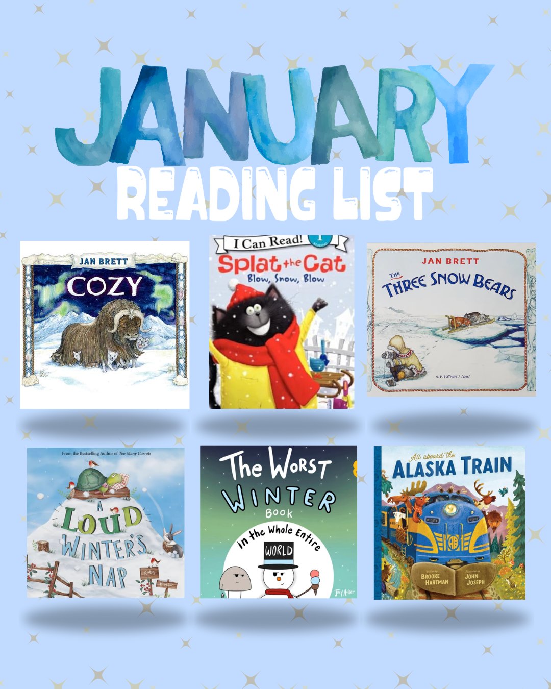 Cold days = the best reading days ❄️ These January favorites are perfect for story time, language practice, and lots of cozy conversations.
Take a look at these YouTube read-alouds!
All Aboard the Alaska Train: https://www.youtube.com/watch?v=L74LNbuIA44
Cozy: https://www.youtube.com/watch?v=hAGGUqKLpBM
The Three Snow Bears: https://www.youtube.com/watch?v=j7nmw9zf7qQ
Splat the Cat Blow, Snow, Blow: https://www.youtube.com/watch?v=5OXRa_vO1aw
The worst winter book in the whole entire world: https://www.youtube.com/watch?v=o3PmQeqryfE
All Aboard the Alaska Train: https://www.youtube.com/watch?v=L74LNbuIA4
A Loud Winter's Nap: https://www.youtube.com/watch?v=8MmY9QcqWmg