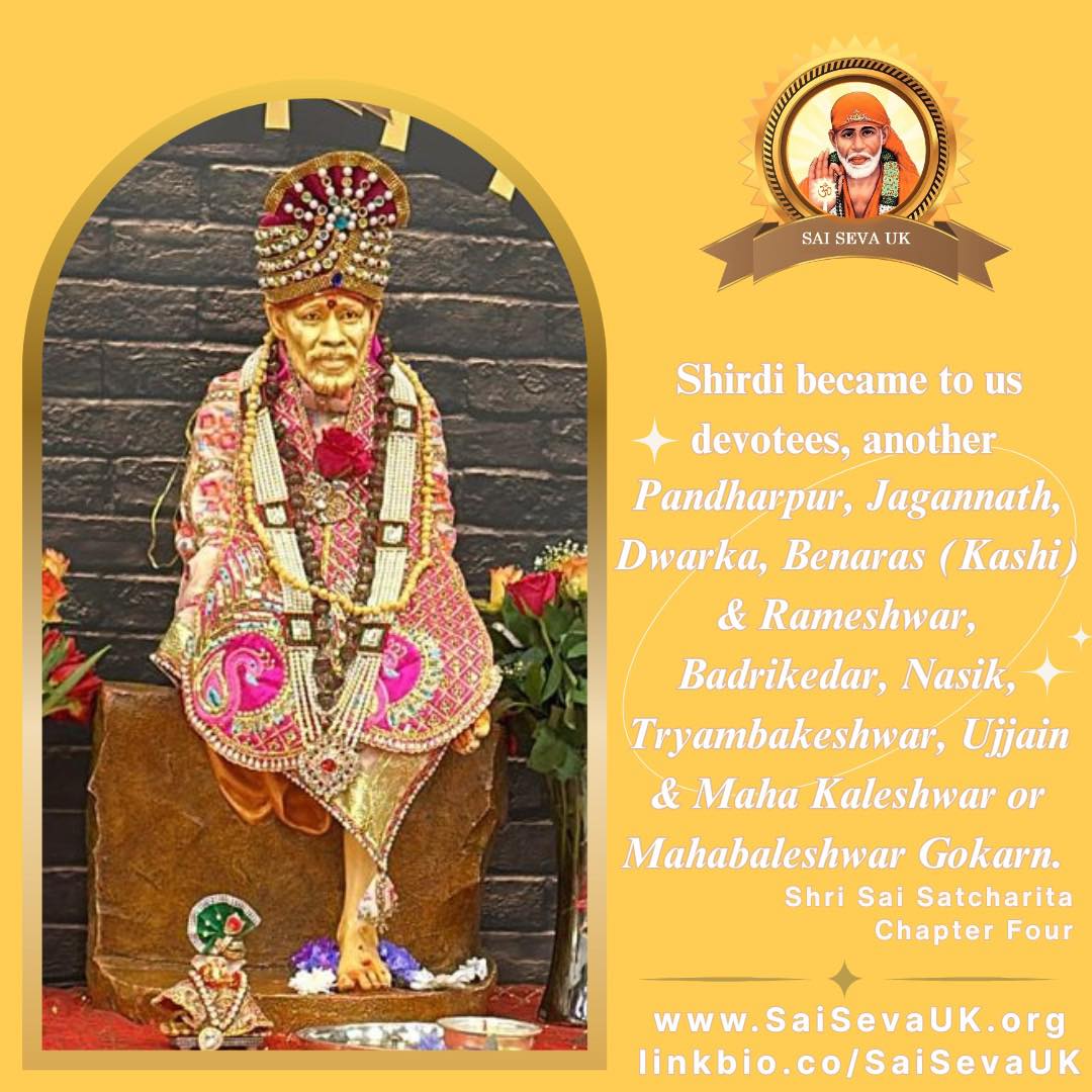 Shirdi Sai Babaโs Shri Sai Satcharita is filled with endless pearls of wisdom, partake of them to your hearts content โค๏ธ
#Blessed #ThankYouBaba #PearlsOfWisdom #SharingTeachings #NuggetsOfInspiration #ShirdiSaiBaba #SaiSevaUk