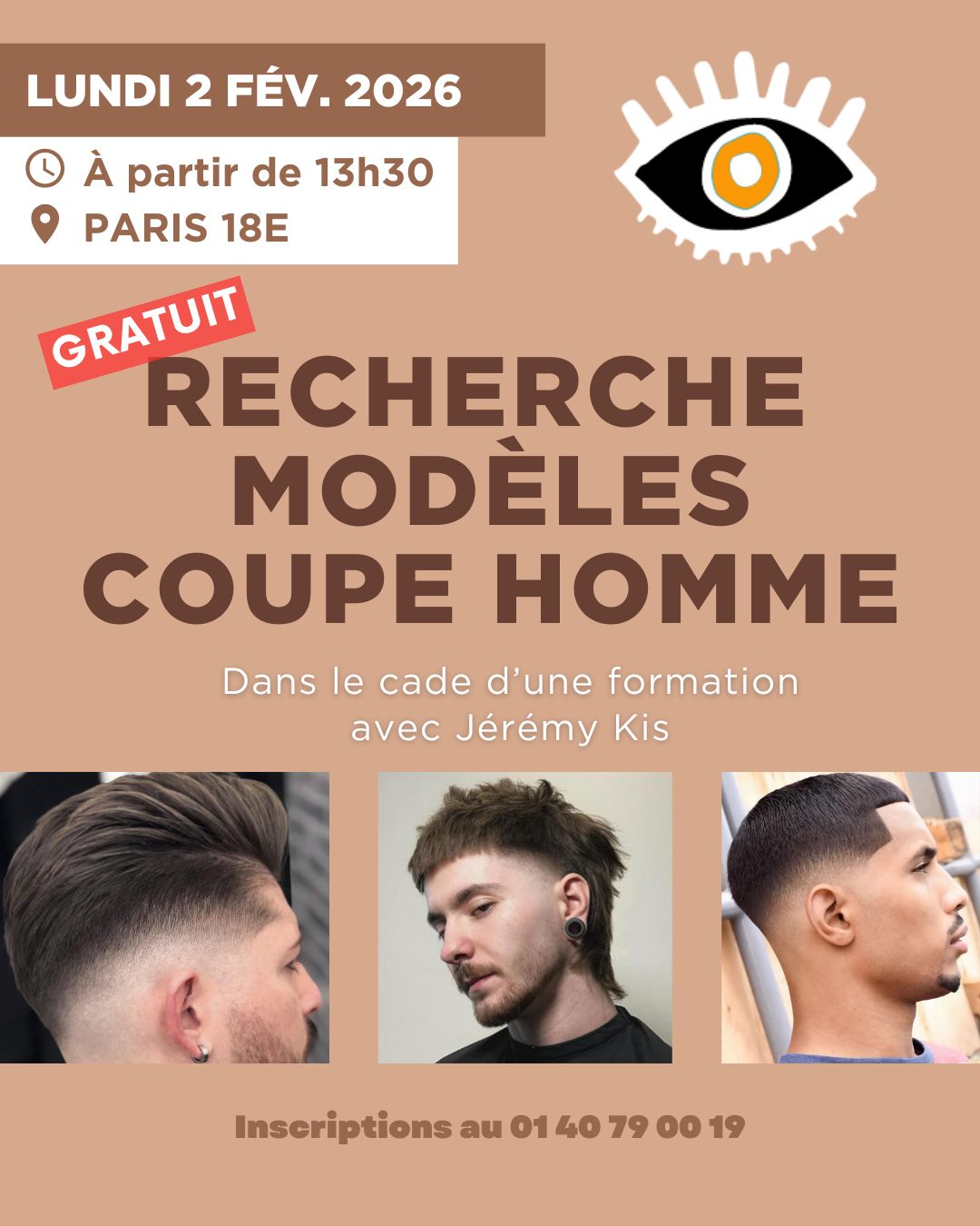 RECHERCHE MODÈLES – COUPES HOMMES ✂️
Dans le cadre d'une formation exclusive dédiée aux dégradés, fondus blancs et coupes tendance 2026 avec Jérémy Kis.
👉 Tu veux une coupe pro réalisée par des coiffeurs en formation avancée, encadrés par nos experts ? C’est l’occasion parfaite de changer de look et de vivre l’expérience barbershop dans une ambiance formation 💪
📍 Paris – 2 février 2026
⏰ À partir de 13h30
#coiffure #factoryeducation #formation #modelehomme #modeleparis #modelecoiffure #modelecoiffurehomme