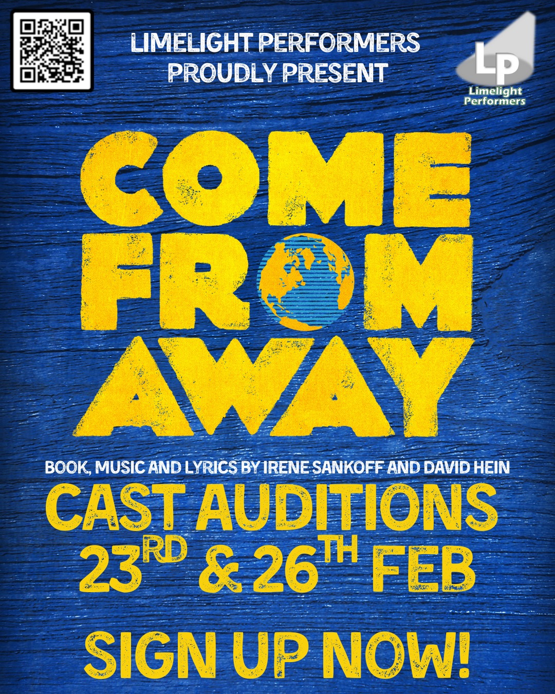 🎭 AUDITION FOR COME FROM AWAY 🎶
We’re thrilled to announce auditions for Come From Away, coming to the New Wolsey Theatre in July 2026!
Audition Dates
📍 Monday 23rd February – 7pm
📍 Thursday 26th February – 7pm
You only need to attend one audition date. Possible callbacks: Monday 2nd March
Sign up now (ages 16+)
👉 limelightperformers.co.uk/perform
Full details about audition material and locations will be shared very soon by the creative team.
🎶 Cast | Band | Crew
If you’re interested in being involved onstage or behind the scenes, please complete the form above. Band and crew applicants will be contacted after cast auditions are complete.
🎟 Performance Dates
📅 15th–18th July 2026
🎭 5 performances at the New Wolsey Theatre
📌 Availability Required
• Tech & dress rehearsals + performances: 12th–18th July 2026
• Rehearsals: Every Monday & Thursday evening from 13th April
✨ More information about the show is available on our website, and we’ll be sharing further audition details very soon.
We can’t wait to see you there! ✈️❤️