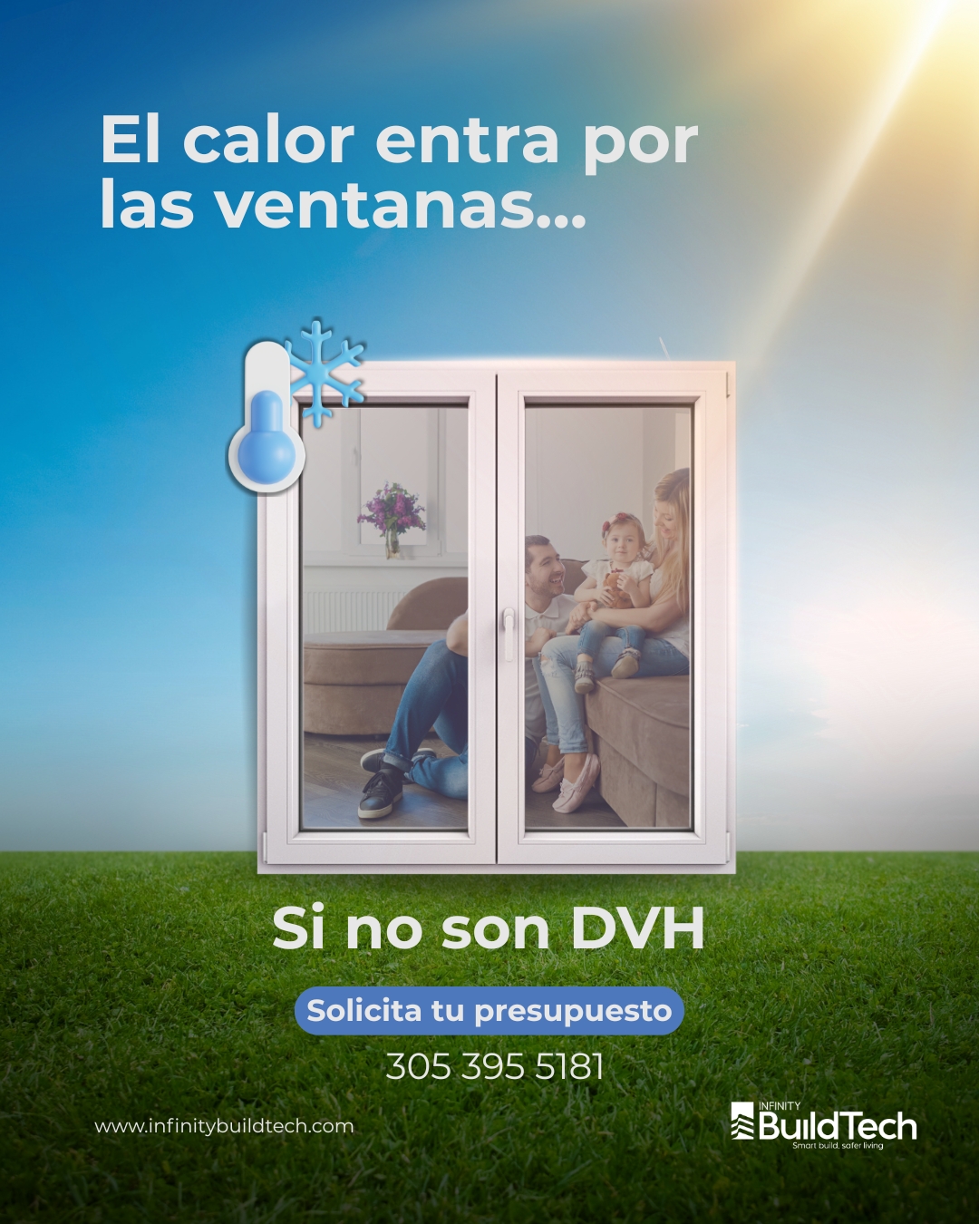 Mantén tu hogar fresco y elegante
Con nuestras ventanas DVH, el calor se queda afuera y tú disfrutas de un ambiente cómodo todo el día.
✔ Más confort
✔ Menos aire acondicionado
✔ Ahorro en tu factura de energía
👉 Invierte en bienestar y estilo con Infinity BuildTech
#miamilife #miamiflorida #infinity #windows #higthimpact