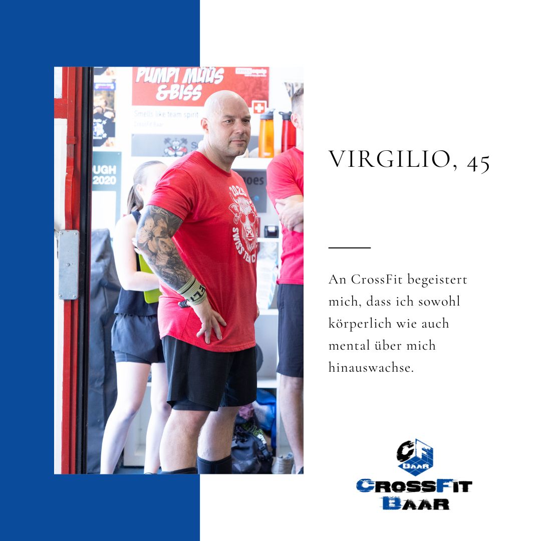 "CrossFit pusht mich – körperlich UND mental." – Virgilio
Für Virgilio ist CrossFit mehr als Bewegung.
Es ist sein Weg, Grenzen zu verschieben, innere Stärke zu finden – und dran zu bleiben, auch wenn's hart wird.
🧠 Mentale Stärke
💪 Körperliche Power
🔥 Und der Wille, über sich hinauszuwachsen
👉 Neugierig geworden?
Probier's aus – und erlebe was in dir steckt!
🔹🔹🔹🔹🔹🔹🔹🔹🔹🔹🔹🔹
👉🏼 Kontaktiere uns für eine kostenlose Probelektion
🔹🔹🔹🔹🔹🔹🔹🔹🔹🔹🔹🔹
📍 Für jedes Fitnesslevel
💯 Keine Ausreden – nur Fortschritt
#crossfitbaar #crossfit #training #MentalStärke #CrossFitMindset #CrossFitGrowth #StrongerBodyStrongerMind #CrossFitReise #ÜberDichHinauswachsen #CrossFitCommunity #kantonzug #KörperUndKopf #Probetraining #NextLevel