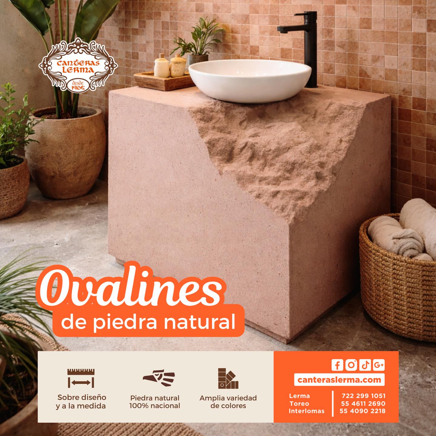 ¿Buscas un lavamanos que realmente destaque?
En Canteras Lerma creamos ovalines de piedra natural sobre diseño y a la medida, adaptados a tu estilo. 📲 https://www.canteraslerma.com 🧡
#CanterasLerma #Ovalines #PiedraNatural #DiseñoDeBaños #HechoAMedida #Arquitectos #Interioristas #ProyectosResidenciales