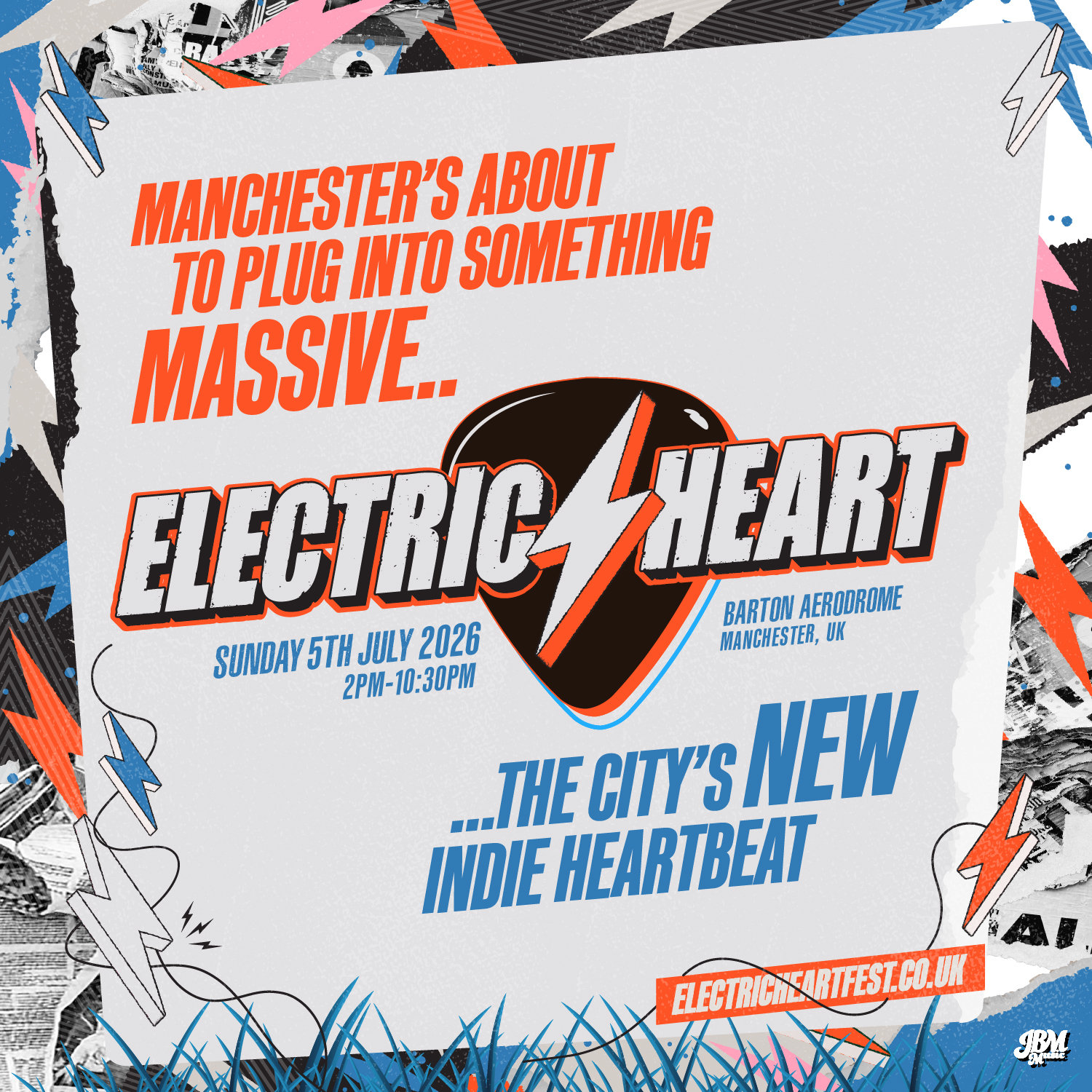 Manchester’s about to plug into something massive.
The city’s new indie heartbeat arrives Sunday 5th July 2026 for a full day of sound, sweat, and shared moments under open skies.
From 2pm–10:30pm, we’re taking over the iconic Manchester Barton Aerodrome, transforming it into a living, breathing celebration of indie music and Manchester spirit.
Expect soaring guitars, raw lyrics, euphoric choruses, and the kind of atmosphere that Manchester was built for. This is a festival made for the believers, the late-night gig goers, the playlist diggers, the ones who feel music in their chest and live for that first note hitting the crowd.
Electric Heart isn’t just another date in the calendar. It’s a statement. A new chapter, and a revival. A place where daylight fades into neon evenings, and where the music doesn’t just play — it connects.
One city. One field. One electric feeling.
Electric Heart
Save the date. Spread the word. Manchester, we’ll see you at the front.
Sign up for info: electricheartfest.co.uk
@electricheartfest