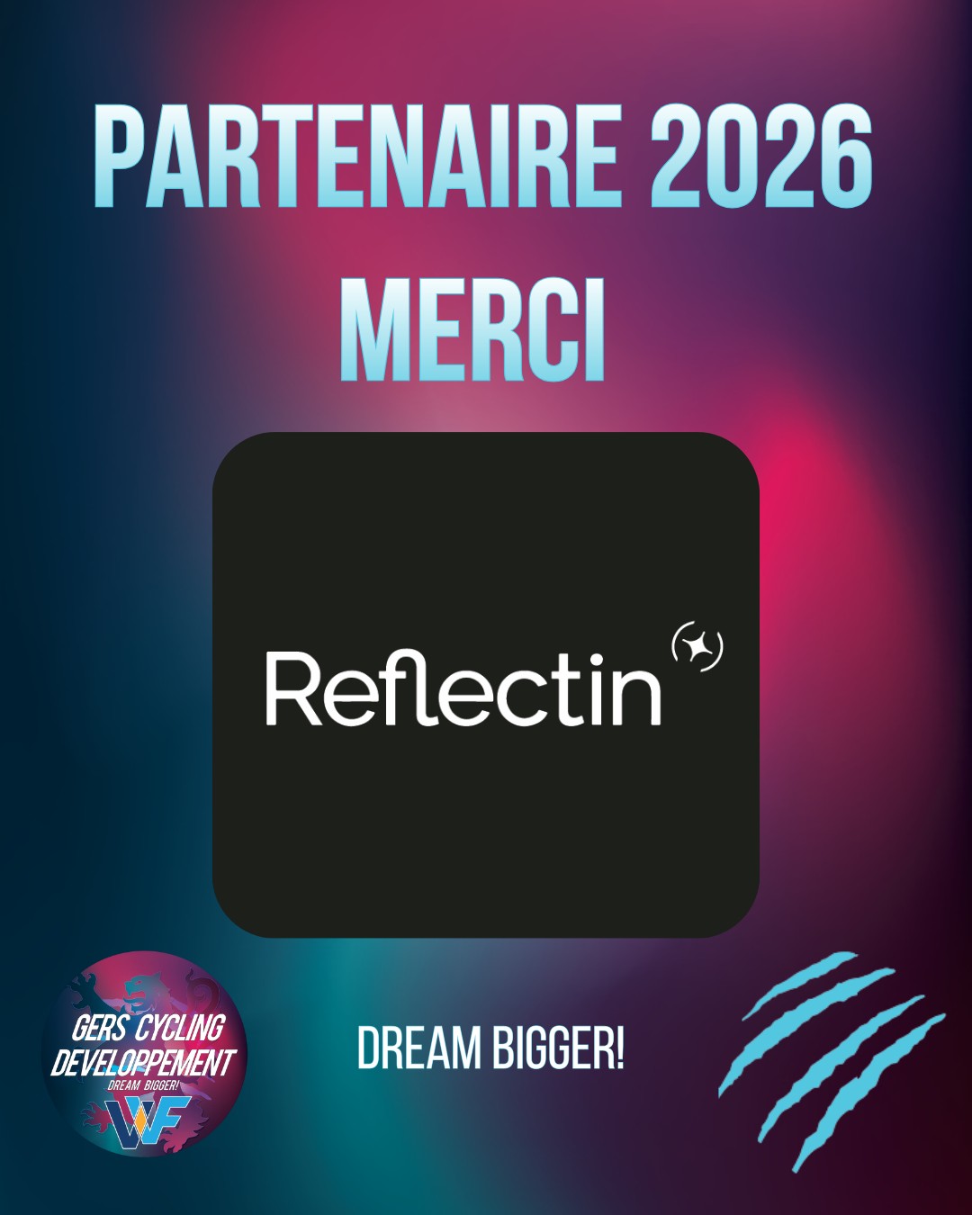 🔹 Partenaire du Gers Cycling Développement 🔹
La performance commence aussi en coulisses.
Avec Reflectin, le Gers Cycling Développement s’appuie sur un partenaire spécialisé dans le management, la performance et le bien-être au travail.
Reflectin accompagne et coache le staff du GCD pour renforcer la cohésion, la communication et l’efficacité collective, au service du projet sportif et humain du club.
Un lien évident entre sport et entreprise : un collectif aligné qui prend du plaisir à atteindre ses objectifs, ça change tout.
🤝 Heureux de compter Reflectin parmi les partenaires du GCD. Merci à @sonia.reflectin pour son soutien.
Rêvons plus grand, ensemble 🚴♂️✨