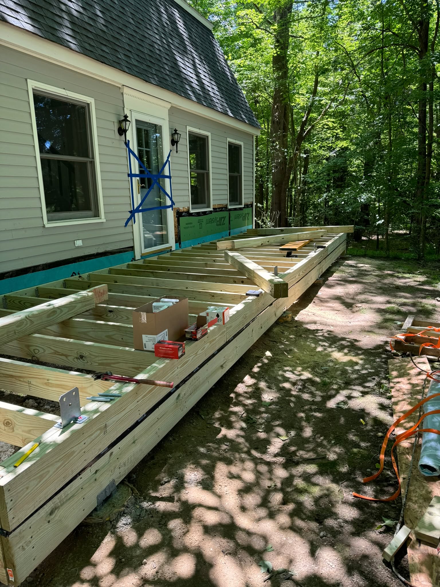📖 Still telling the story…
A few months ago, we kicked off this porch addition in Peterborough, NH — and then we went heads-down doing what we do best: building.
So consider this your check-in.
This project is still very much in progress, and every phase so far has been about laying the groundwork for a space that feels like it’s always belonged here. Strong structure, clean framing, and details that will matter long after the final boards go on.
We’re not sharing the finished shots just yet…
Because this story isn’t done being written.
Stay tuned — the next chapters are where it really starts to come together.
#PeterboroughNH #NHContractor #PorchAddition
#ConstructionInProgress #BuildingTheRightWay
#OutdoorLiving #LocalBuilder #FreedomFraming
#NHHomes #Craftsmanship #WorkInProgress