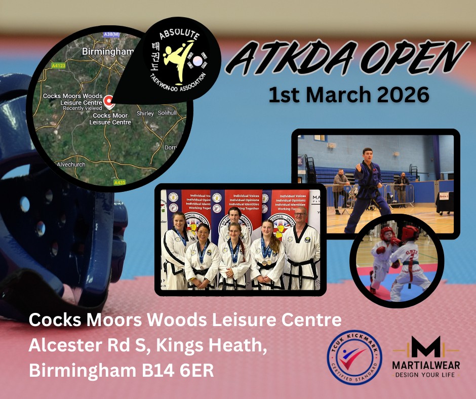 🥋 SOVEREIGN TKD | ATKDA UK OPEN 2026 🥋
We’ll be taking our students to compete at the ATKDA UK Open on 1st March 2026.
This is a great opportunity for our students to test their skills, gain competition experience, and represent Sovereign TKD on the mats.
📝 Online entries are now open:
👉 https://ma.blackculm.com/comp/ba436c18308/atkda-uk-open-2026
Let’s train hard and compete with pride! 👊
#SovereignTKD #ATKDA #ATKDAUKOpen #UKOpen2026 #Taekwondo #TeamSovereign #CompetitionTeam #MartialArts #TrainCompeteGrow 🥋