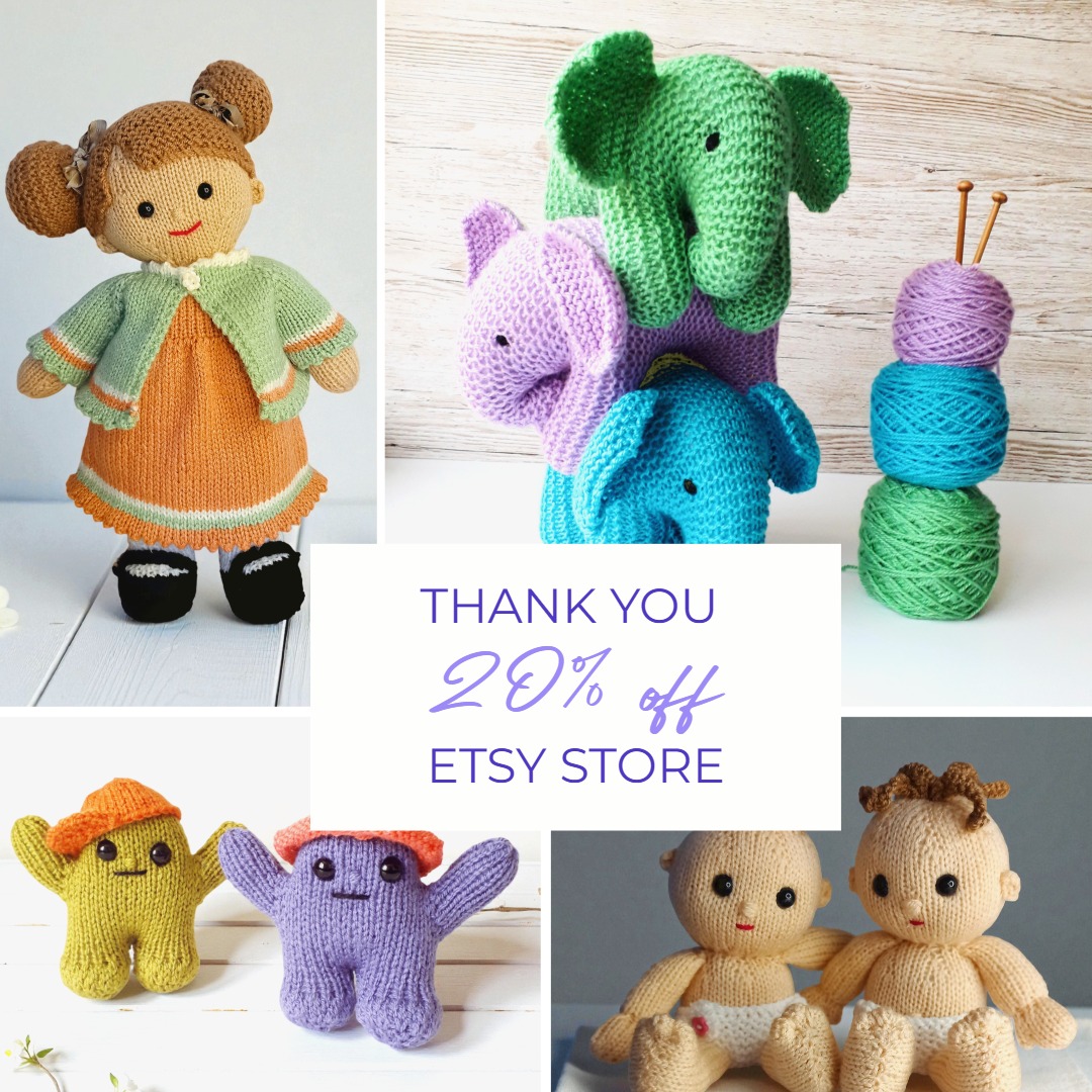 It’s day two of my 20k Etsy pattern celebration sale—there’s still time to join in!
This sale is my heartfelt thank you for all your support, encouragement, and creativity.
I still can’t quite believe we’ve reached this incredible milestone together!
Use code 20CELEBRATION to enjoy 20% off all digital patterns in my shop—why not treat yourself to something new?
https://clairefairalldesigns.etsy.com
Sale ends at midnight on Saturday the 18th!