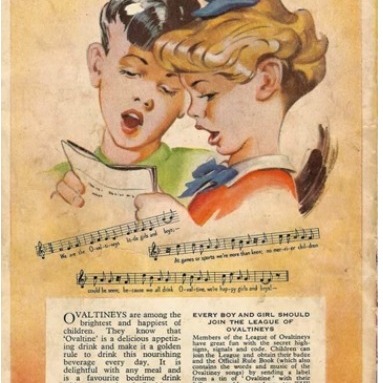 In the early 50s when I was very small, I loved a Radio Luxemburg programme called The Ovaltineys. You could become an Ovaltiney by sending a label from the tin to 42 Upper Grosvenor Street, London. A postal order for a small sum was probably involved too. I pestered my mum because I really wanted to be an Ovaltiney and she did the necessary. Back came a badge and a rule book, and the words of the Ovaltineys' song. I can't remember all the rules but I know I broke the most important one. Ovaltineys were supposed to drink Ovaltine and I refused. I hated the stuff.
The song, which I still remember, is on YouTube.
Any other former Ovaltineys out there?
#ovaltineys #ovaltine #radioluxemburg