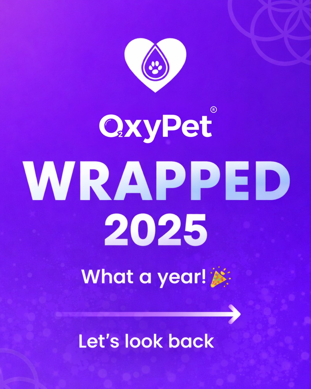 OxyPet Wrapped 2025 💜 Over the coming days, we’re sharing 2025 milestones.
First off, we're shining a light on our hundreds of 5⭐ Trustpilot reviews and we are SO proud. Thank you to our amazing community.
Real results and real trust.
