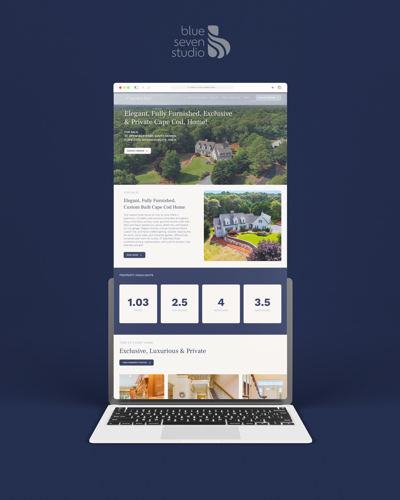 Designed to let the listing speak for itself.
We created a custom property website to spotlight a South Dennis home built for clarity, flow, and buyer focus.
Curious how custom listing sites can elevate your real estate marketing? Learn more about our real estate offerings at bluesevenstudio.com/real-estate
Website Design for #BlueSevenClient | Mike Trabulsie
#bluesevenstudio #websitedesign #realestatemarketing #realestateproject