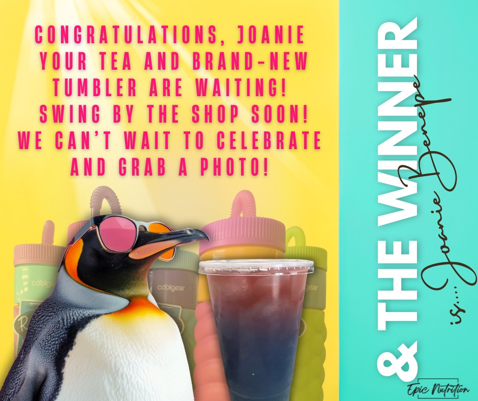 🎉✨ Weekly Giveaway Winner - Winter Edition! ✨🎉
Help us survive the upcoming cold snap by celebrating our weekly winner with us!
🥁 Drumroll please… 🥁
Congratulations to Joanie Benepe!🖤✨
Stop by to claim your prize.
Thank you to everyone who entered, and don’t worry, more giveaways and good vibes are coming all year long! 🎊🥂
📸 Winners must be willing to snap a quick photo with their prize to claim it.