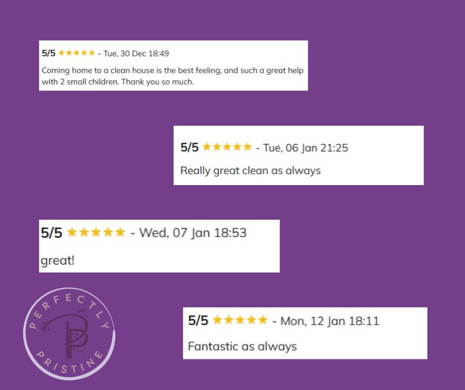 Consistent. Reliable. 5-star clean every time ⭐⭐⭐⭐⭐
Our customers say it best—and we’re proud to deliver Perfectly Pristine results, week after week.
