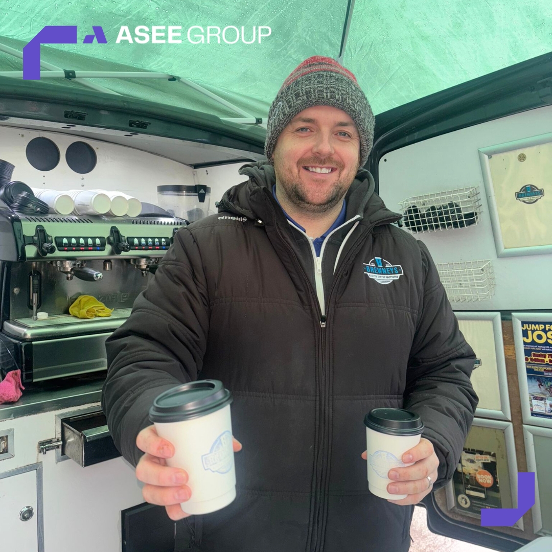 Swapping Blues for Brews 💙☕️
Even on a rainy Blue Monday, @brewneys helped put smiles on our faces here at ASEE Group.
Taking time out for a brew and a chat with colleagues made the day that little bit brighter💙