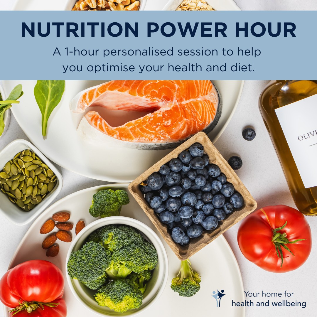 🥦 NUTRITION POWER HOUR 🥦
A Nutrition Power Hour is a one-off, online session with Nutritionist Kathleen, designed to help you move from feeling foggy, confused, or unmotivated to having clarity and a clear action plan for reaching your health goals. Whether you want to kickstart a healthier lifestyle, address a specific concern, or refine your eating habits, this session will guide you to make meaningful changes.
Find out more and book your session online (link in our bio) or call us on 01256 770022 and we'll be happy to help 🍊🍐🍒🥑🥦🥝 #physicalbalance #thestudioatphysicalbalance #basingstokeclinic #nutritionpowerhour #nutritionbasingstoke