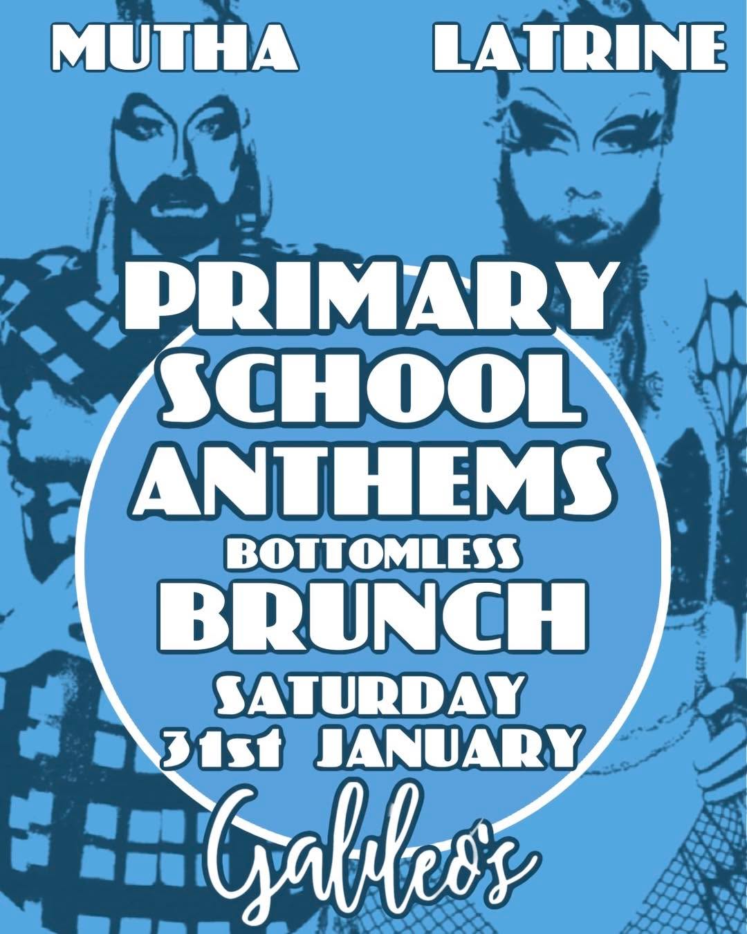 Our famous 5 star brunches are back bigger and better this year! And our first themed brunch has just been announced!
PRIMARY SCHOOL ANTHEMS BRUNCH
Saturday 31st January
Bottomless drinks, school dinner tapas, and pure throwback anthems – hosted by North East drag icons Mutha Tucka & Latrine Lurka
- Turkey dinosaurs
- School cake
- 90s–00s bangers + Come and Praise classics
- Themed cocktails
- Full nostalgia, full chaos
Uniforms encouraged. Detention guaranteed.
Tickets flying – don’t be late to registration!
No homework, just hangovers
Get those tickets now!
https://www.galileosshowbar.co.uk