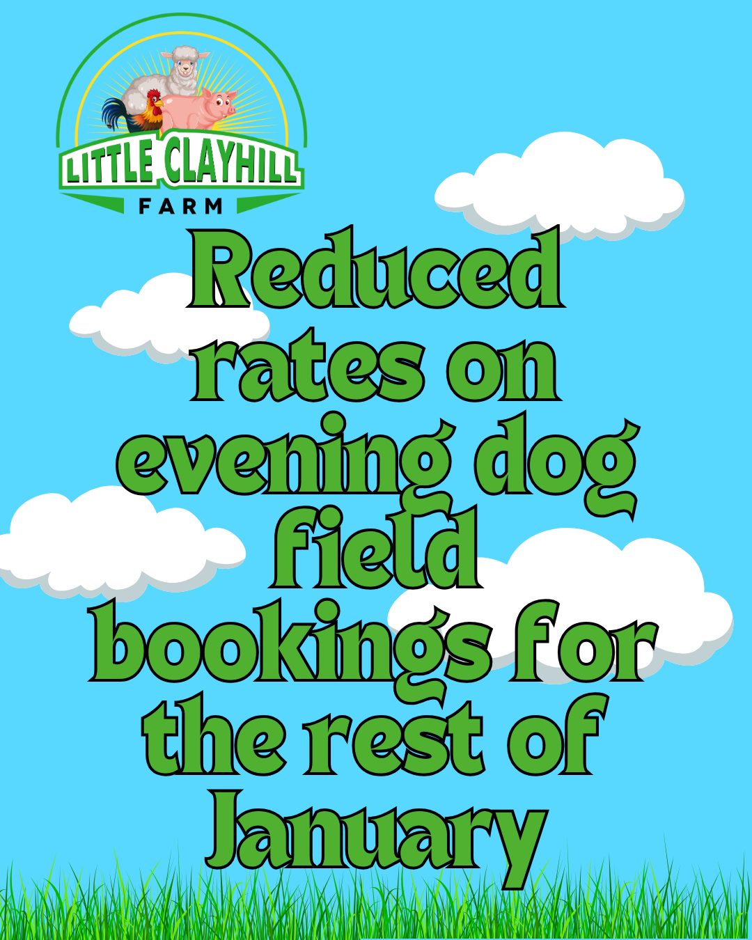 To help fill the quieter evening slots during winter, we’re offering a reduced rate on evening bookings for the rest of January.
If you’ve been meaning to come down but it’s been hard to justify in the dark evenings, this is a good time to grab a slot. The field is secure and private, and it’s a great way to get a proper run in when everything else feels muddy, busy, or stressful.